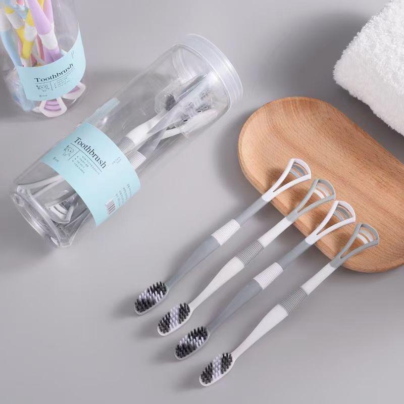 Multifunctional Silicone Tongue & Toothbrush with Soft Bristles