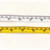 1pc Soft Measuring Tape, 60-Inch Flexible Canvas Sewing Ruler, Dual System Soft Scale, Body Measurement Tool, Purple and Yellow