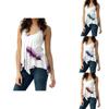 Elegant Women's Fashion Off Shoulder Tops With Spaghetti Strap And Floral Print
