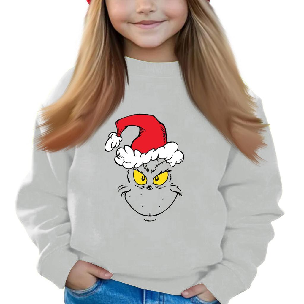 Weihnachtstag Mädchen Rundhals-Pullover für Kinder Bedruckte Baby-Tops