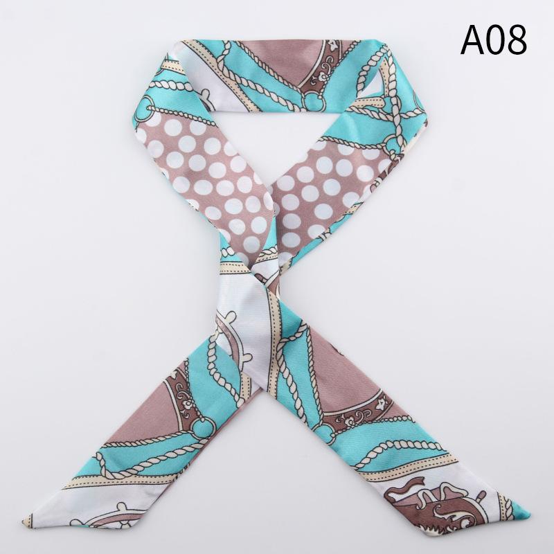 Silk Scarves Versatile Tied Bags, Long Strips, Small Silk Scarves, Bows, Headbands, Streamers, Gift Boxes, Gift Straps.