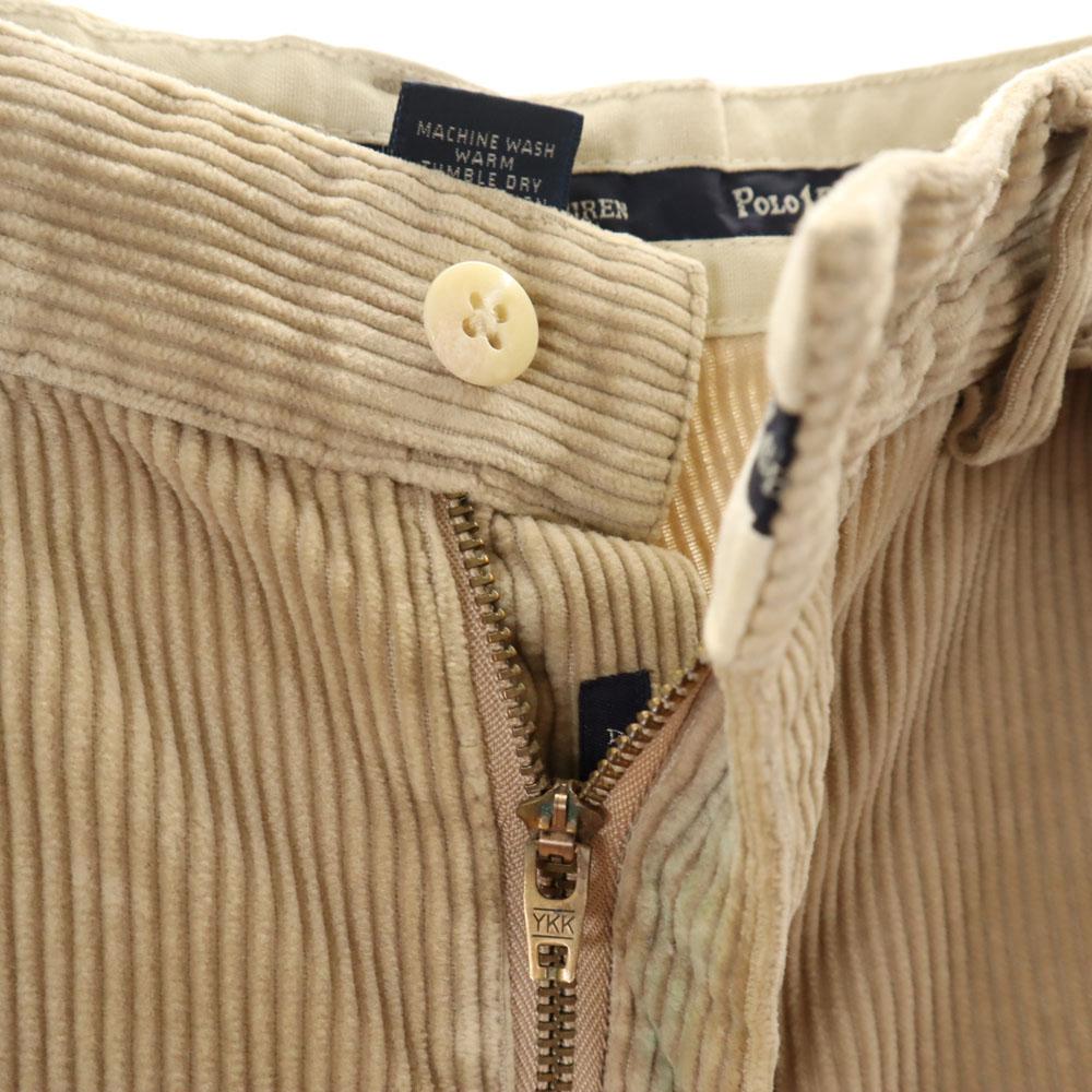 POLO RALPH LAUREN 90s Old Corduroy pants W32 beige tack Men's Used