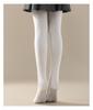 Girls' Thin Fleece Dance Tights: Warm, Thickened White Pantyhose for Autumn/Winter