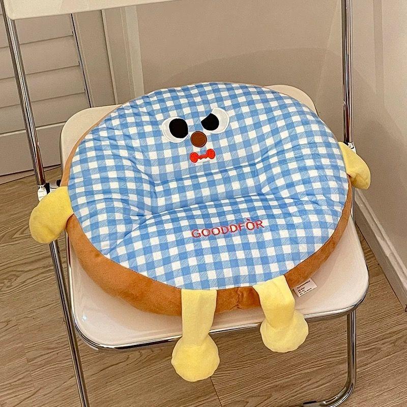 Cartoon Square Cotton Cushion, Reliable and Dual-use for Sitting, Comfortable and Stress Relieving Home Decoration, Seat Cushion