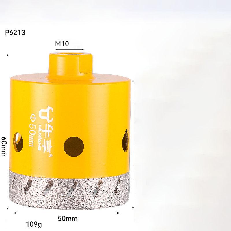 M10 Thread Angle Grinder Glass Ceramic Hole Opener Drill Bit 20-50mm Dry Vacuum Hand Grinder for Ceramic Tile Granite Marble