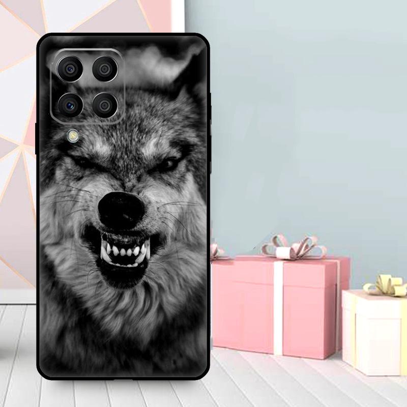 Animal Wolf Howling Case For Samsung Galaxy M16 M31 M21 M13 M33 M53 M15 M35 M55 M36 M56 M12 M32 M52 M14 M34 M54