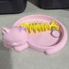 Storage Tray, 3D One-Piece Molding Seamless Polished Rounded Design Jewelry Holder, Cat Fishbone Design Jewelry Organizer for Rings Earrings