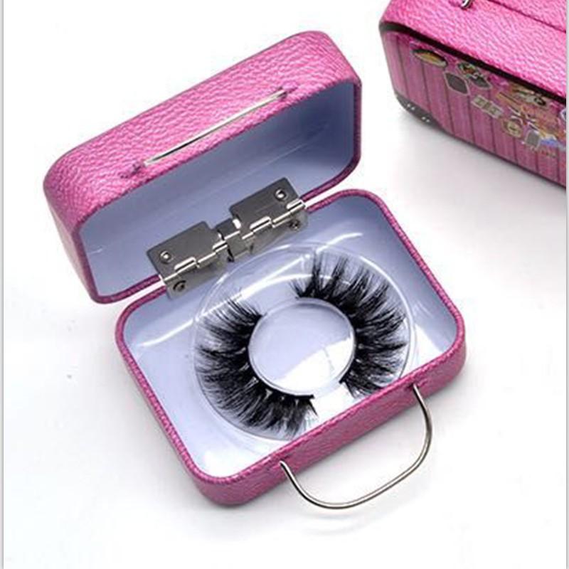 Rectangular Small Size Tinplate Boxes Beauty False Eyelashes Metal Packaging Boxes Retro Style Mini Tinplate Storage Boxes