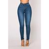 Women's High-waisted Stretch Hip-lifting Denim Pencil Pants Slim-fit Trousers