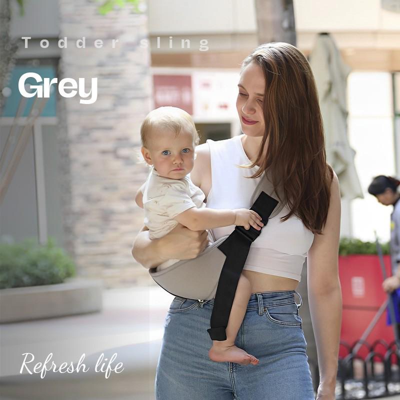 Canguru Multifuncional com Cinto de Cintura - Leve, Virado para a Frente, Assento para Bebê para Todas as Estações com Armazenamento