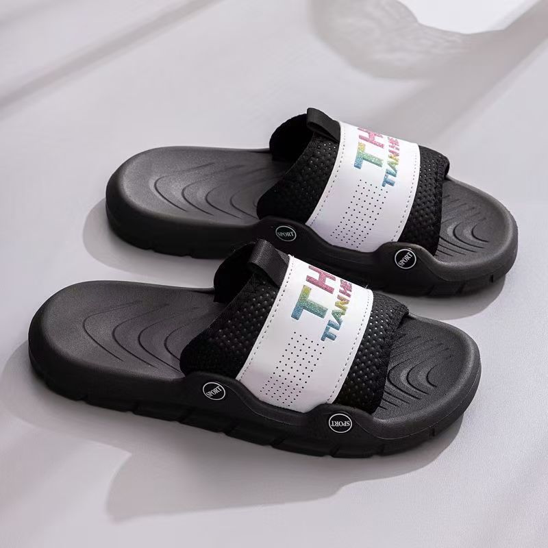 

Spring new high-end men s drag fashion casual versatile non-slip home men s slippers 44-45