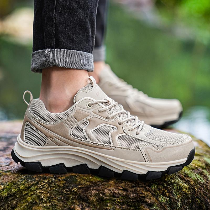 Hiking Shoes Men Outdoor Comfortable Anti-slip Low-top Wear-resistant Shock-absorbing Shoes Men Casual Sneakers Men