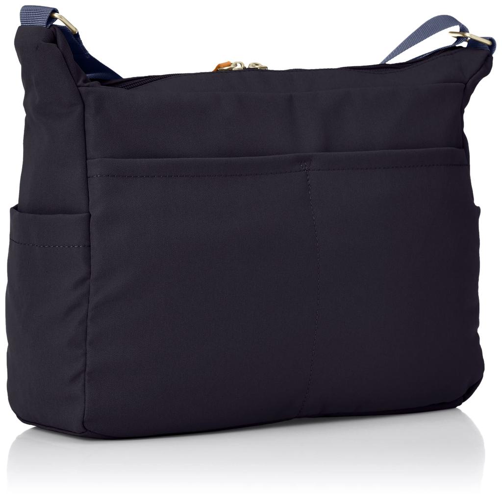 Anello Grande Cinnamon Shoulder Bag, A4 Size, 10 Pockets, GTM0334, Navy