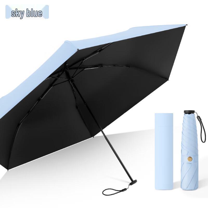 OIMG Ultralight Blackout 3-Fold Sun & Rain Umbrella