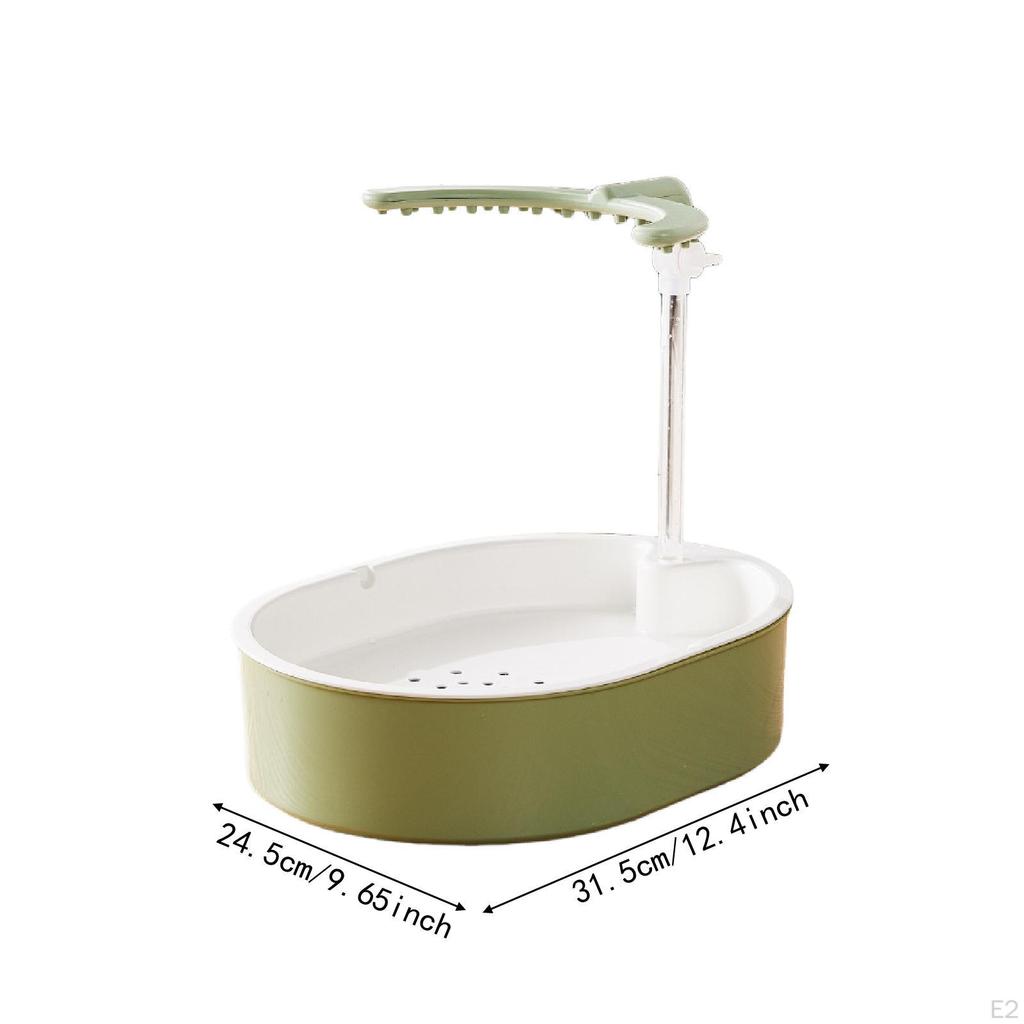Automatic Bird Bath Adjustable Spacious Shower Parrot for Small Medium Birds, Budgie