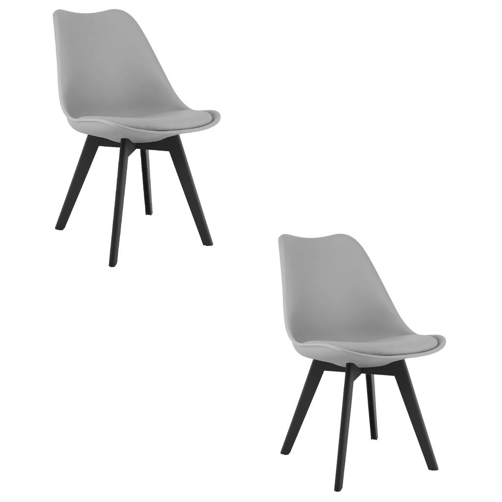 MARK Chair - Gray / Black Legs X 2