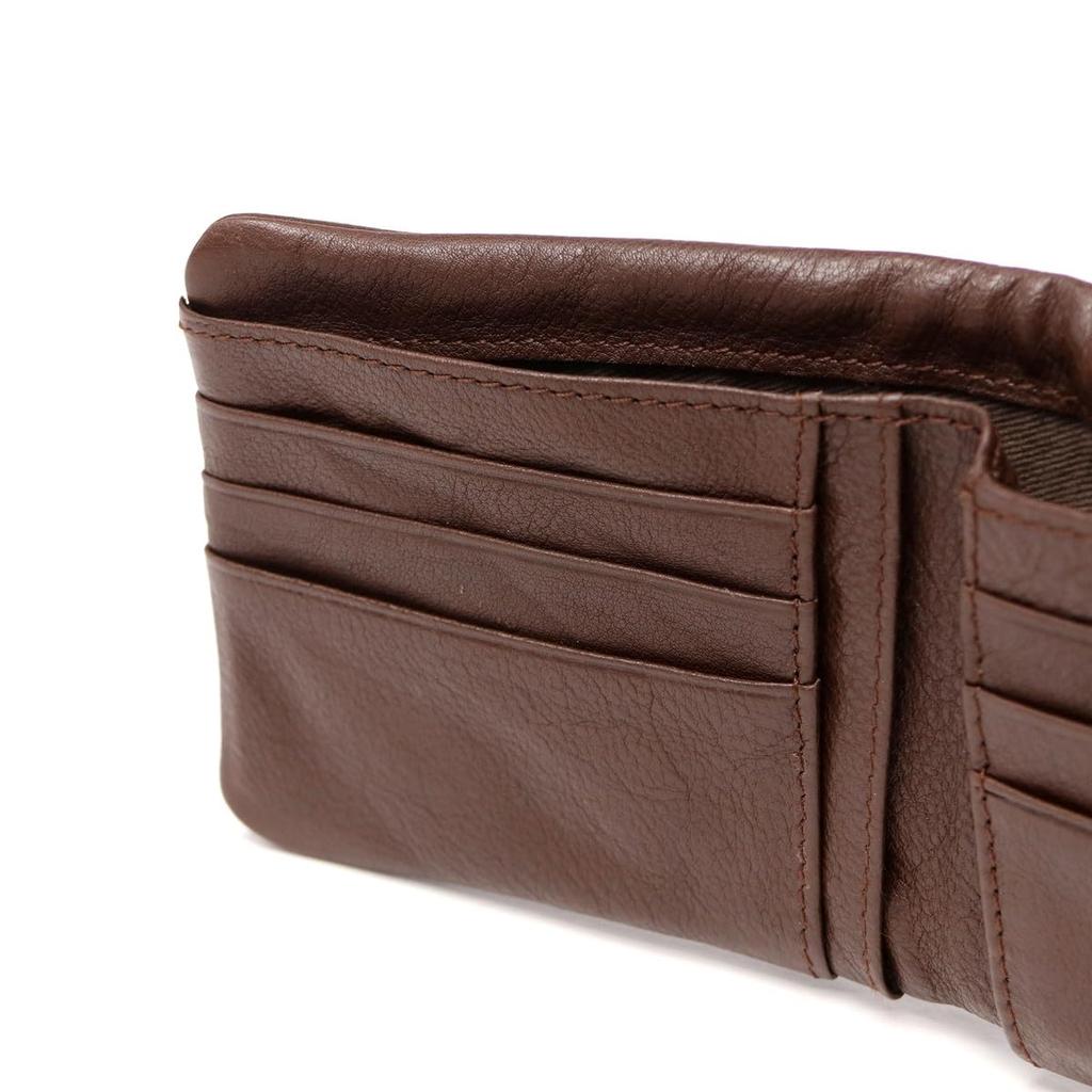 Lee Loose II Bifold and Electronic Money Bill Cowhide Green Wallet, Coin, Card, Holder, Compartment, Pocket-Stitched Leather, 320-2112,