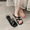 2025 Retro Sandals for Women Summer Stylish Jacket Fairy Tale Ladies Style Thin Belt Thick Sandals Feminine Summer On Platform