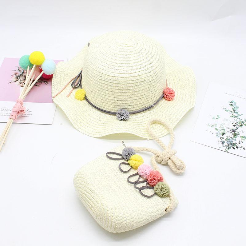 Children'S Hat Female Summer Sun Protection Princess Beach Hat Sun Hat Baby Bucket Hat Girl Straw Hat Sun Hat Basin Hat