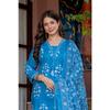Pure Cotton Printed Kurti Pant Dupatta Set Women's Ethnic Top Tunic Kurta Set