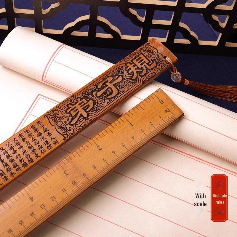 

Бамбуковая дисциплинарная линейка - утолщенный, прочный бамбуковый учебный инструмент для женщин и учителей