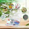 Large 24 Grids Plastic Organizer Box Adjustable Dividers Clear Storage Box for Jewelry, Art DIY Crafts, Washi Tapes, Beads