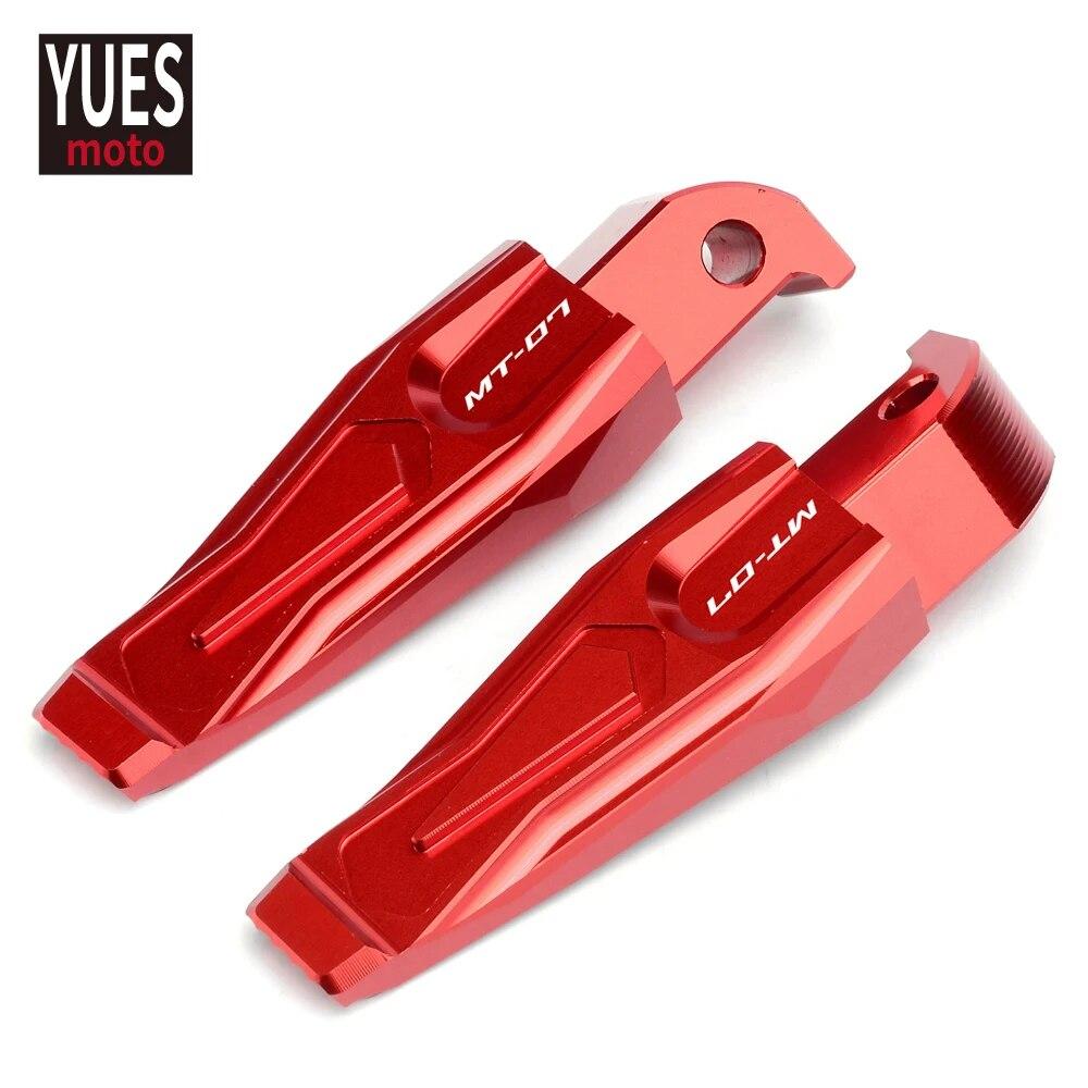 Motorcycle Accessories CNC Rear Passenger Foot Rests Pegs Footrests For Yamaha MT07  2015-2017 2018    2022 MT 07