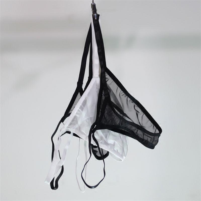 Sexy Damen Mesh Niedrige Transparente G-String Höschen Sexy G-String Micro-Tanga Damen Unterhosen Glatte Slips Große Größen F6