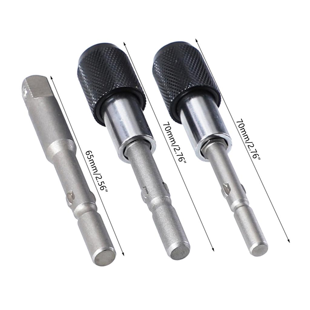 Magnetic Locking Adapter Kit for Drills and Screwdrivers - 801/802 Batch Head Self-locking Rod and 802 1/4-inch Socket