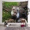 Cute Mink Animal Decorative Tapestry Home Wall Living Room Office Decorative Tapestry