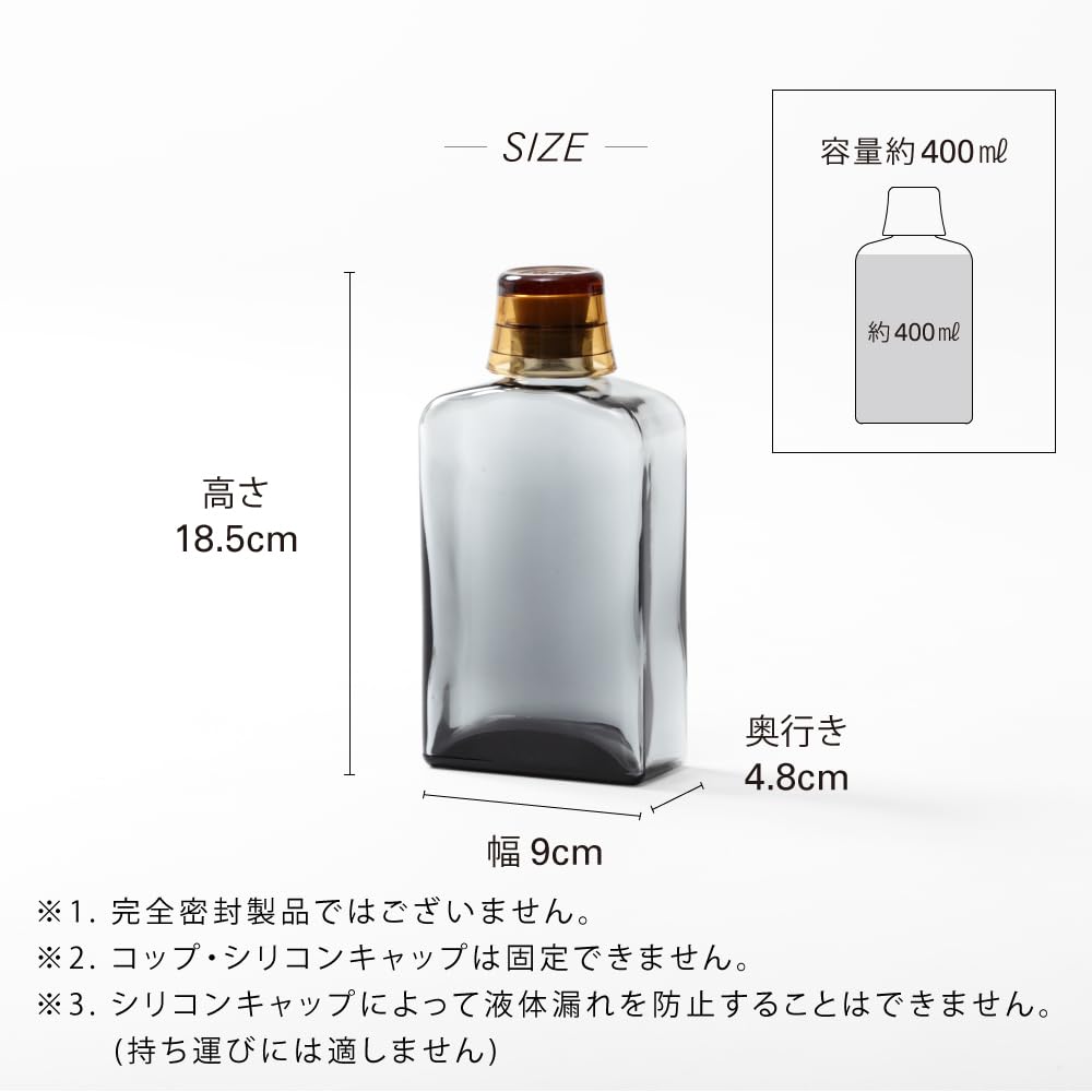 ideaco Mouthwash Bottle Refill - Gray Amber 536GA