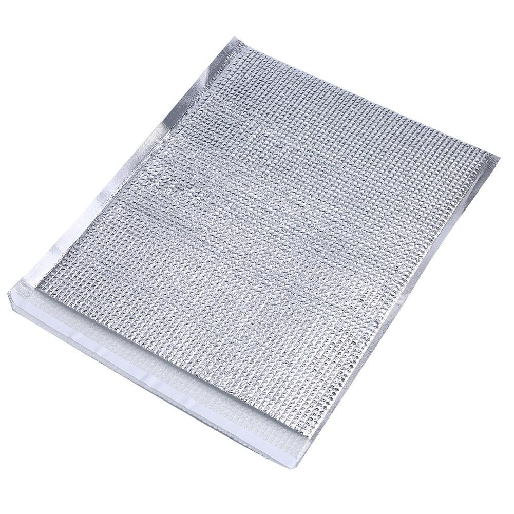 10ks sada Jednorázová hliníková fólie Izolovaná taška na skladování potravin Termo chladicí stříbrná (Rozměr 35*40 cm)