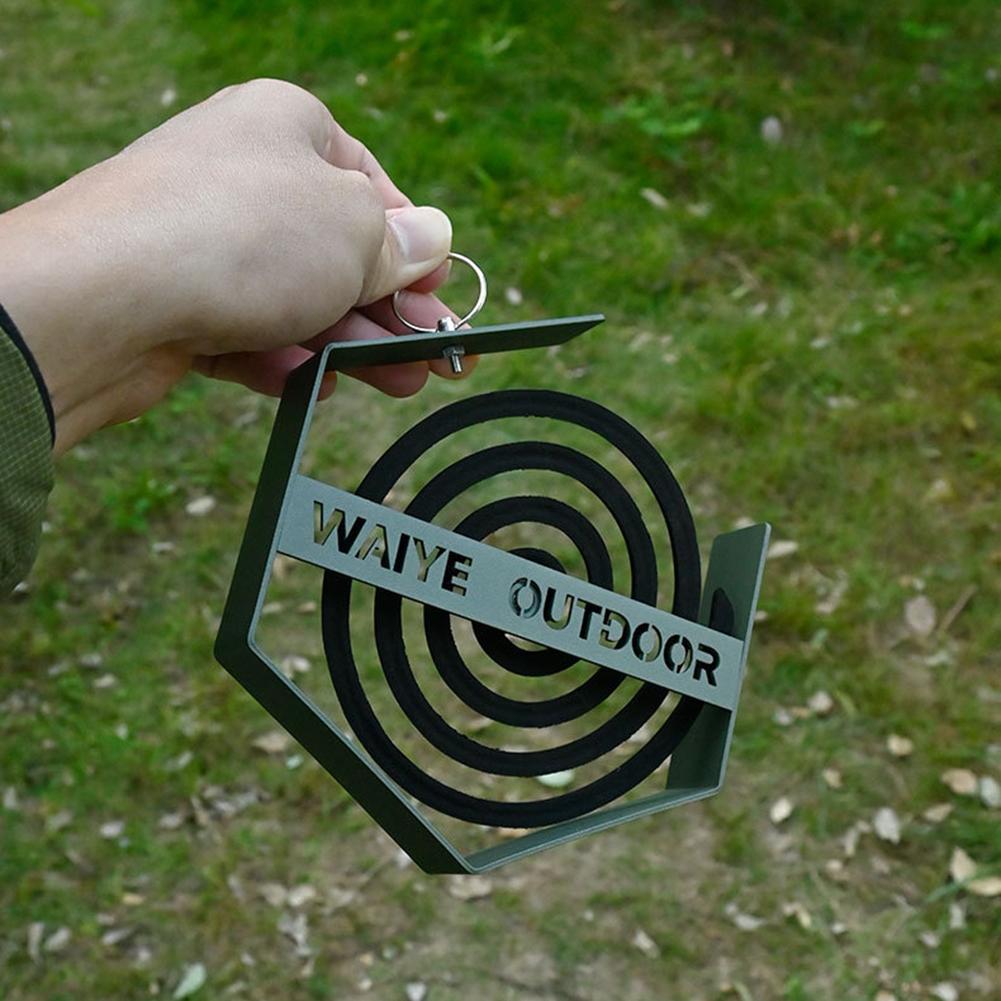 New Mosquito Coil Tray Mosquito Coil Holder Hanging Mosquito Coil Bracket for Indoor Outdoor Hiking Camping Supplies Tools
