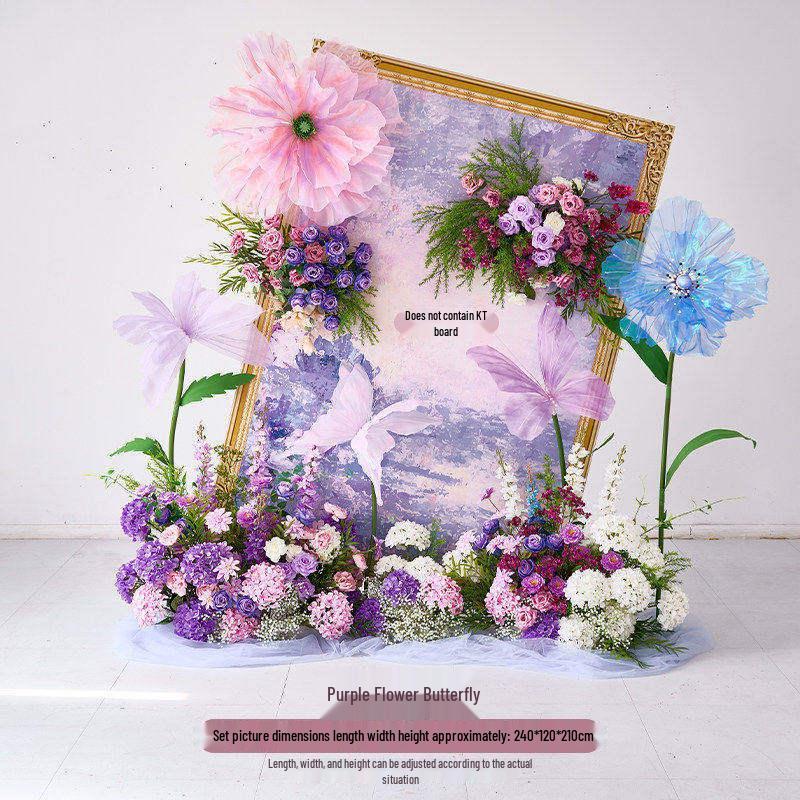 Monet Garden Purple Artificial Floral Decorations for Spring Landscaping Ornaments