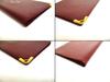 Authentic Cartier Must De Cartier Bordeaux Leather Flap Bill Wallet Checkbook Holder #b244  Open Box