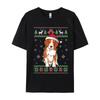 Beagle Christmas Ugly Dog Lover Tshirts Print Men TShirt Fashion Design Tops Tee Black Shirt Graphic Tees