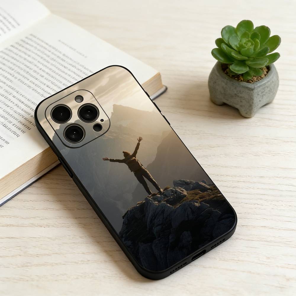 

Rock Climbing Phone Case For iPhone 17, 16,15,14,13,12,11 Plus,Pro Max, Others Soft Black Cover iPhone14Plus