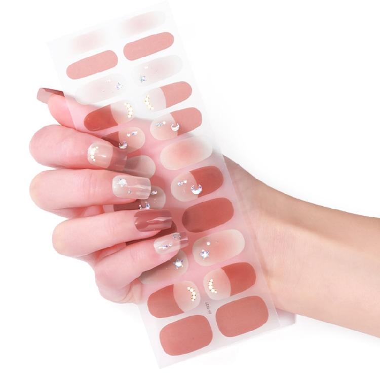 22Pcs Nail Wraps Polish Strips Self Adhesive Nail Polish Sticker Gel Nail Strips