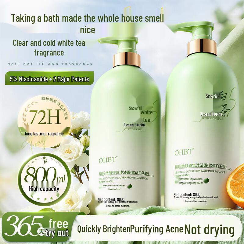 OHBT White Tea Scented Hydrating Body Wash