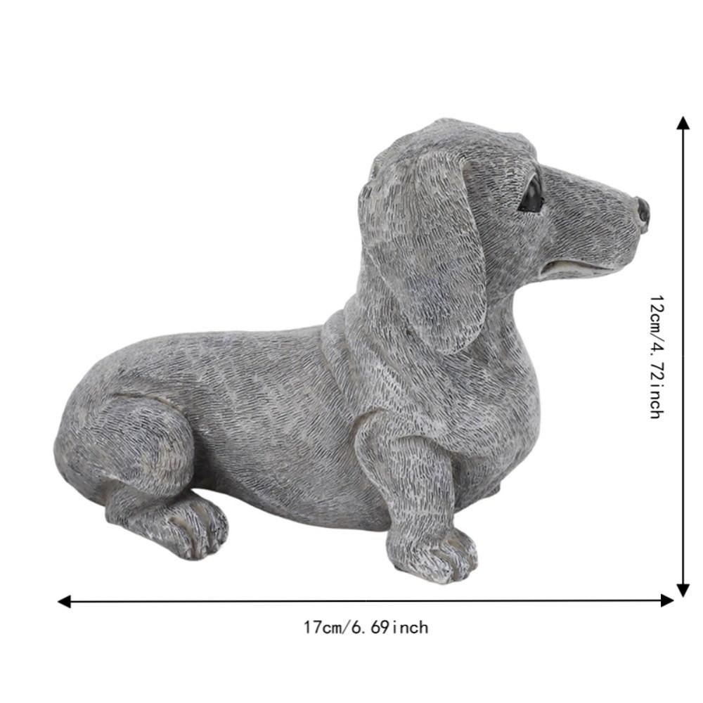 Synthetic Resin Dog Shaped Desktop Ornament Outdoor Yard Animal Statue  Courtyard Holiday Layout