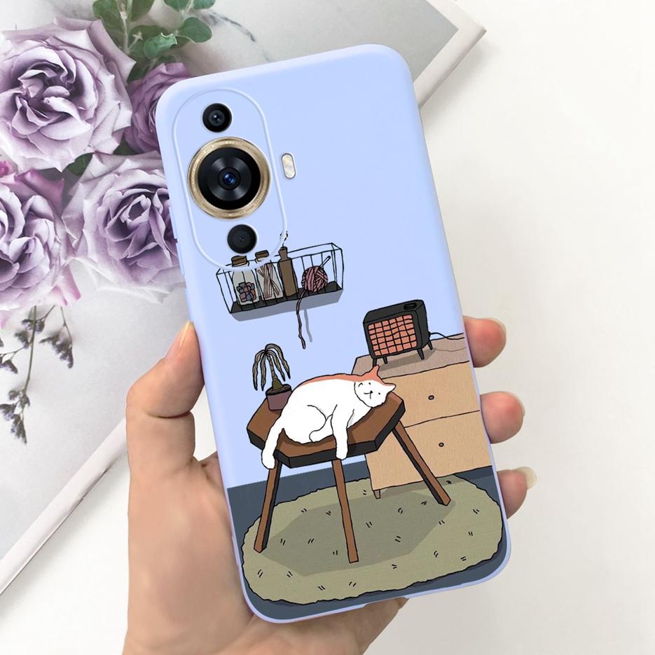 For Huawei Nova 11 Pro Case Nova 11i Cute Candy Painted Cover Soft Silicone Phone Case For Huawei Nova 11 Pro Nova11 Ultra Shell Huawei Nova 11 Pro