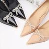 BOWS rhinestones for shoes CLIPS for high heels elegant DECORATIONS for shoes