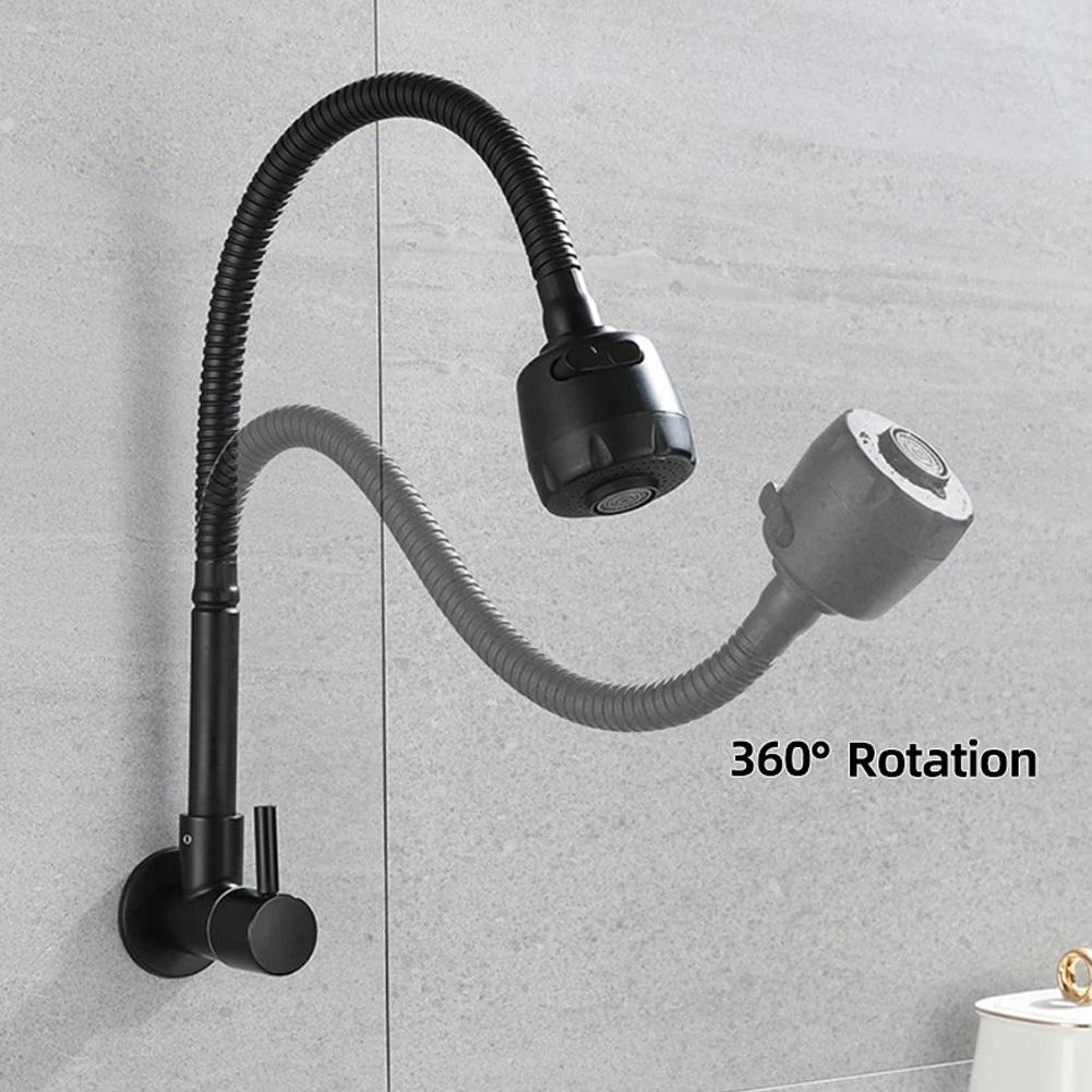Flexible Hose Design for Kitchen Faucets Offering Dual Spray Options
