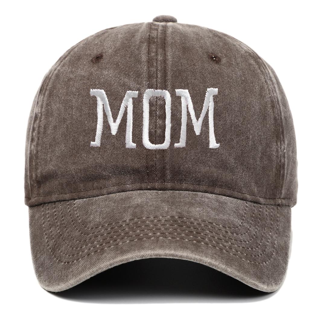 Mom and Dad Embroidered Baseball Hat Retro Sports Running Sunscreen Leisure Daily Versatile Travel Duck Tongue Hat