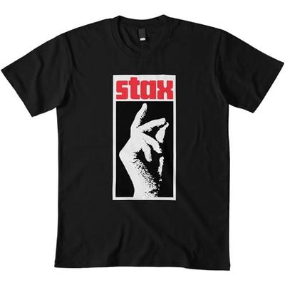T-shirt Classique Noir Droomdy Chemise STAX_Records pour Homme Haut à Manches Courtes