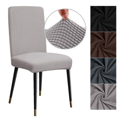 Elastic Dining Room Chair Cover Stretch Thick Jacquard Kitchen Chair Cover Slipcovers for Dining Kitchen Hotel Wedding Banquet