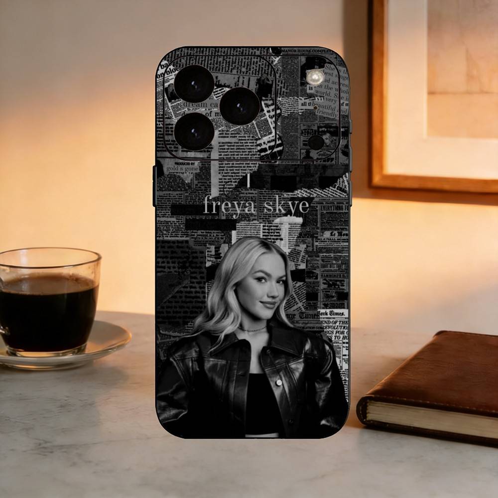S-Singer F-Freya Skye-e  Phone Case For iPhone 17,16,15,14,13,12,11 Plus,Pro Max,XS,Soft Silicone Black Cover