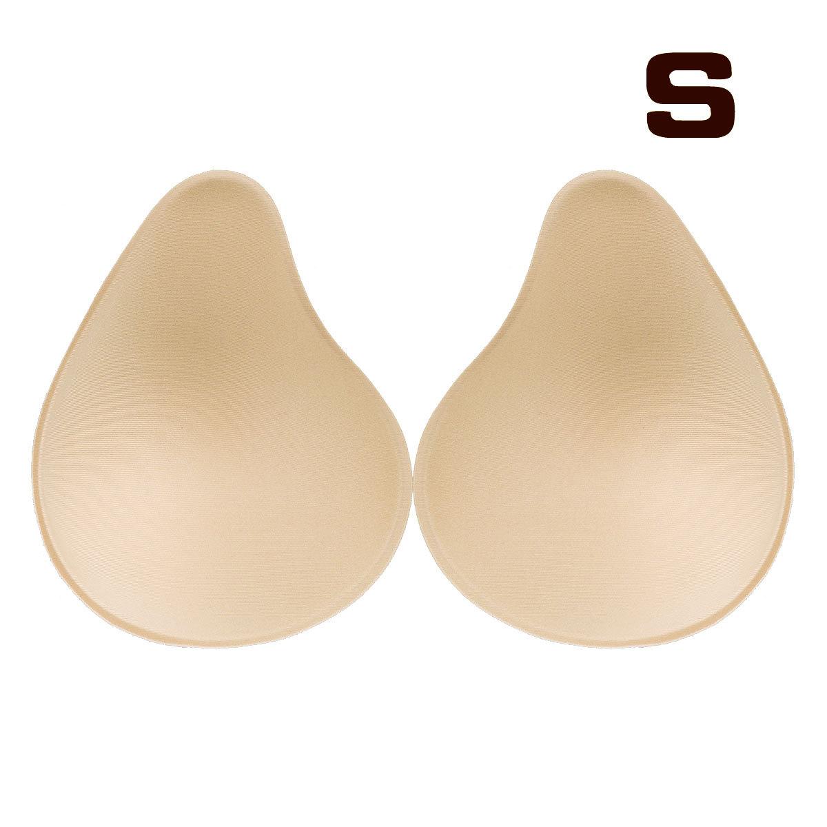 

1 пара вкладишів для бюстгальтера, підкладок для жіночого пуш-апу для збільшення грудей для весільних суконь у бікіні S тілесний