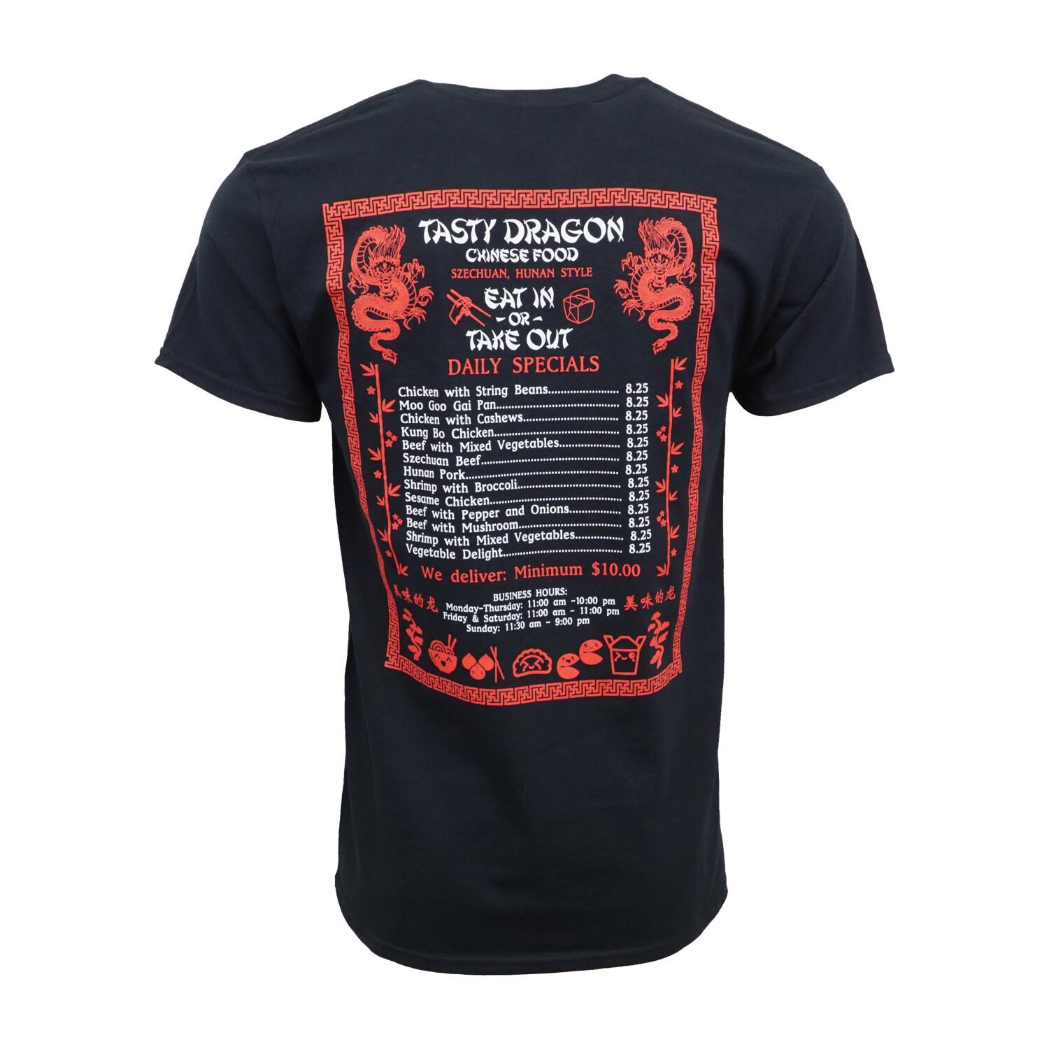 TASTY DRAGON CHINESE FOOD DRAGON T SHIRT XXL