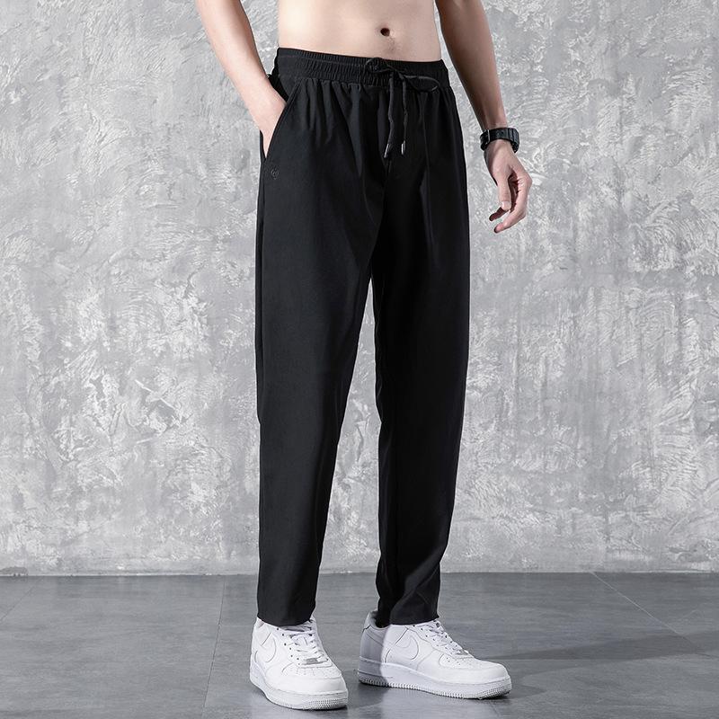 Straight pants men's summer new trend sweatpants large size casual trousers loose sweatpants